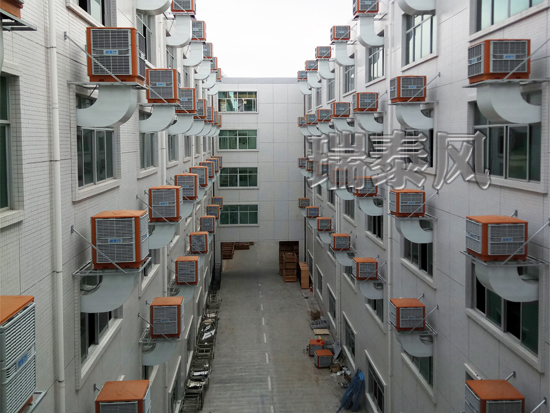 工廠水空調(diào)瑞泰風室外安裝圖片